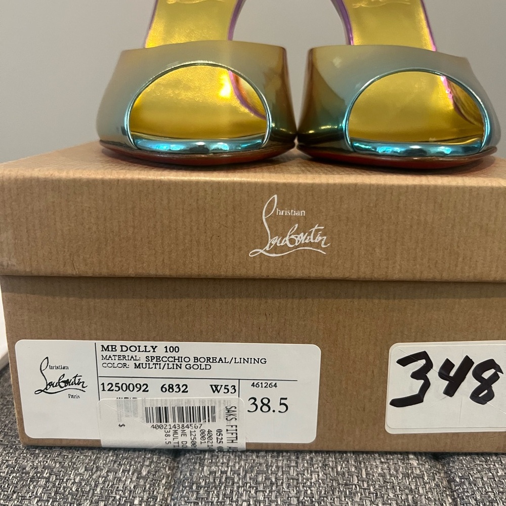 Christian Louboutin Iridescent Gold Heels